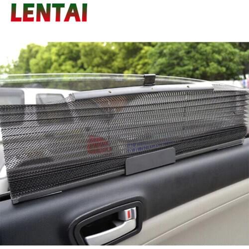 LENTAI 1PC Car pleated curtains Automatic folding sun shade For Citroen C4 C5 Hyundai Solaris I30 VW Polo T5 Ford Fiesta Fusion
