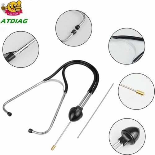 Mechanics Cylinder Stethoscope Car Engine Block Diagnostic Automotive Hearing Tools Anti-shocked Durable Chromed-steel