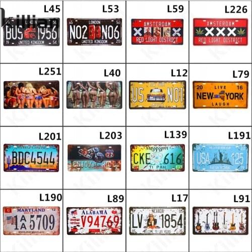 National Metal Plaque Number Plate Metal Plate Text Metal Painting Digital Metal Poster Guitar Tin Sign Bar Club Home Decoration