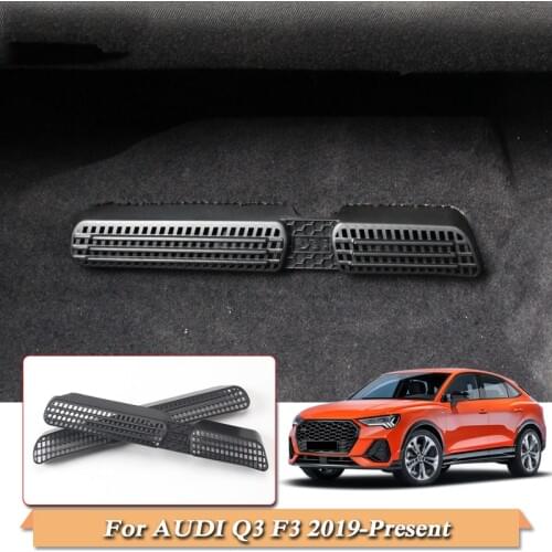 QCBXYYXH ABS Interior Mouldings For Audi Q3 F3 2019-Present Under The Seat Outlet Frame Sequins Decoration Cover Internal Sequin