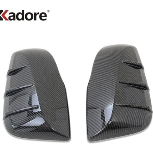 Rearview Mirror Cover Trim For Toyota RAV4 RAV 4 2019 2020 2021 Carbon Fiber Rear View Mirrors Frame Covers Car Accessories