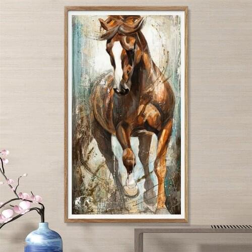 Wall Art Decoration Canvas Paintings Abstract Horse Posters Print Canvas Art Animal Pictures for Living Room Cuadros Home Decor