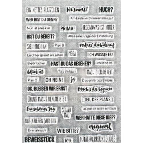 German Transparent Clear Silicone Stamp Seal for DIY scrapbooking photo album Decorative clear stamps A206