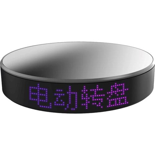 Professional Rotating Display Mirror Stand Motorized Studio Shooting Jewelry Bag Diecast Show Round Holder