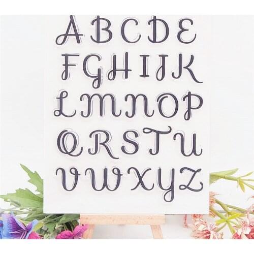 14*18CM Letter G Transparent Clear Stamps / Silicone Seals Roller Stamp For DIY Scrapbooking Photo Album/Card Making