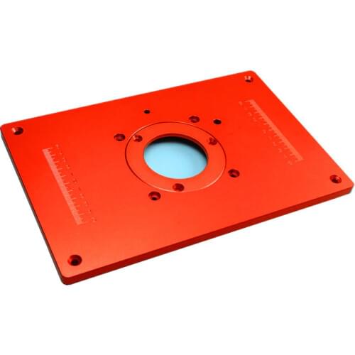 Universal Aluminum Router Table Insert Plate 200x300x8mm With Cover For Woodworking Engraving Machine Woodworking DIY