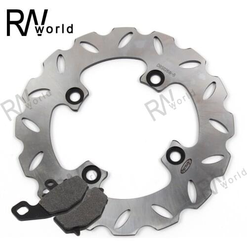 Motorcycle CNC Rear Brake Discs Rotors & Brake Pads For KAWASAK ER6N ER 6N ER-6N 2006-2015 2007 2008 2009 2010 2011 2012 2013 14