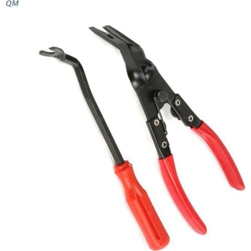 2pcs Auto Fastener Removal Tool Car Door Panel Upholstery Engine Cover Clips Repair Tools Installer Clip Plier Tools 13MF