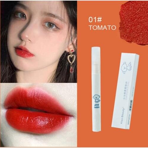 6 Color Liquid Lipstick Velvet Matte Lip Mud Lip Glaze Not Easy To Fade Lipstick Small Fresh Lip Gloss Lip Makeup Cosmetic STLM1