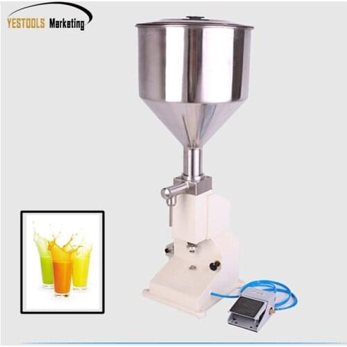 A02 Pneumatic oils filling machine tomato paste sauce bottling filler commdity cream packaging equipemnt tools food grade 50ml