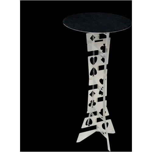 Aluminum Alloy Magic Round Folding Table Silver color Magic Tricks Magicians best table Stage,Illusions Gimmick Accessories
