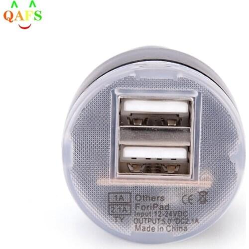 Car Charger Adapter Cigarette Lighter Phone for Samsung Galaxy Note Black DC 5V 2.1A 5 4 Dual Us 2 Port S6