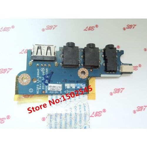 Free Shipping Original Laptop USB Interface Board for Acer Aspire 5943 5943G USB Board Audio Board with Cable LS-5984P