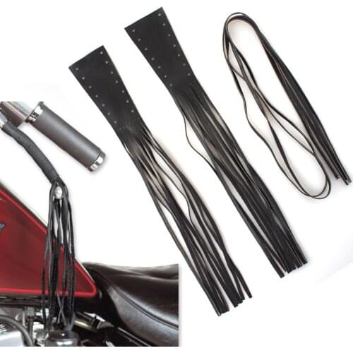 Motorcycle Handlebar Brake Lever Cover Fringe Grip Tassel For Harley Honda Yamaha Suzuki BMW Cafe Racer Cruiser Custom Universal