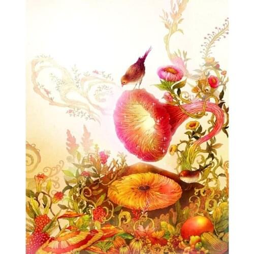 GATYZTORY Oil Painting By Numbers Kits For Adult Daffodil Scenery Kits Canvas HandPainted Gift Coloring Picture By Numbers Home