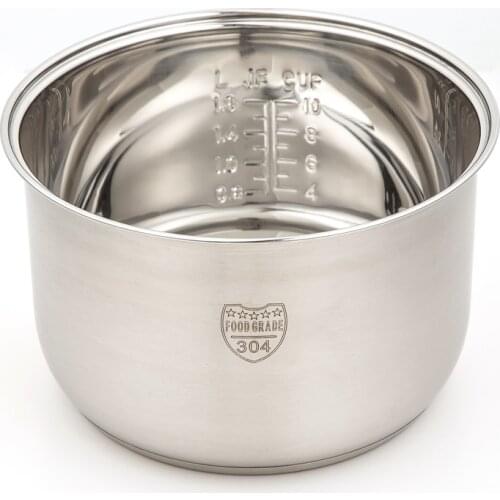 3L/4L/5L Food grade 304 stainless steel Rice cooker liner Three-layer composite bottom