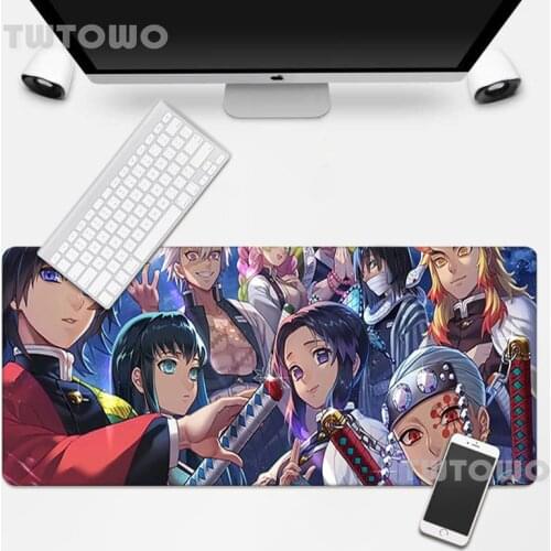 Demon Slayer Kimetsu No Yaiba Tanjirou Nezuko Anime HD Mouse Mat Anti-slip Cartoon Home Office Decoration Mouse Mat MousePad
