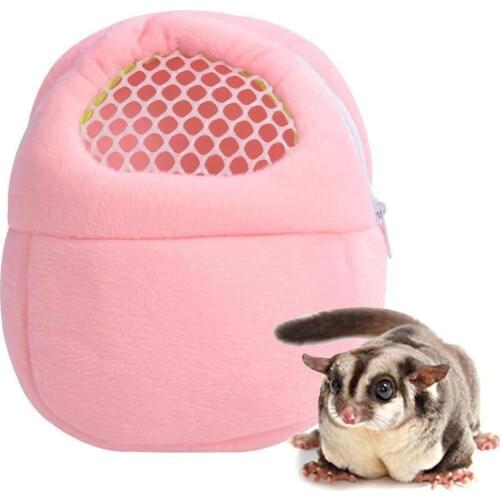 Small Pet Carrier Hamster Chinchilla Travel Warm Bags Cages Guinea Pig Carry Pouch Bag Breathable Carriers Bag