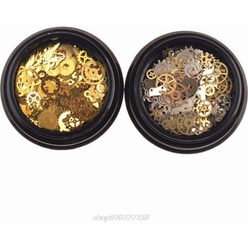 2 Box Mini Mixed Steampunk Cogs Gear Clock Charm UV Frame Resin Jewelry Fillings N12 20 Dropshipping