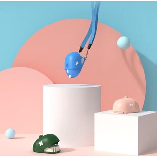 Bcase Mini Neck Fan Kids Neckband Fan USB Rechargeable Hanging Personal Air Cooling Fan Gift Air Cooler Conditioner for Child