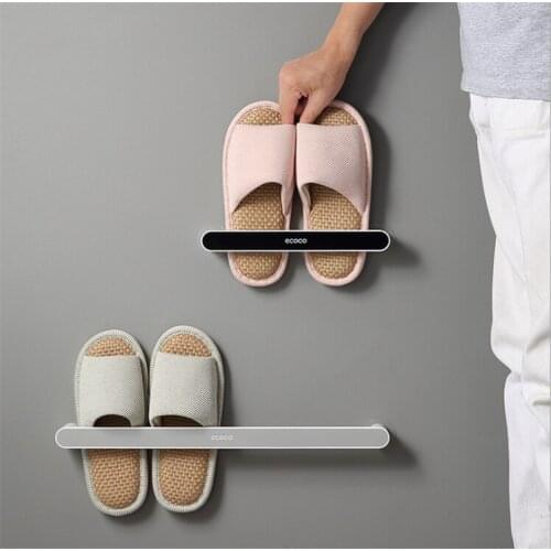 Wall Mounted Shoe Shelf Slippers Rack Holder Shoe Organizer Rack Tower Hanger Bathroom Shelf