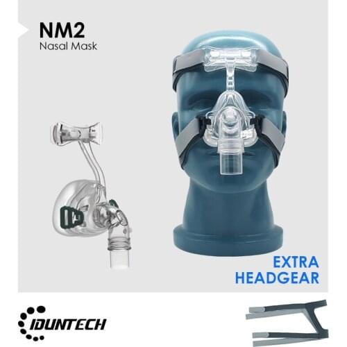 NM2 Auto CPAP Nasal Mask Silicone Respirator 3 Size Cushion With Adjustable Headgear Strap Headband For Sleep Apnea Anti Snoring