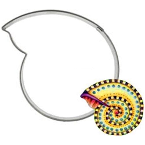 Ocean Conch Decorative Soap Molds Cookie Press Mould Stainless Steel Fruit Vegetable Biscuit Tools Baking For Kitchen Fondant