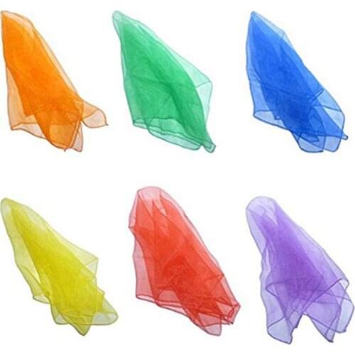 Dancing And Juggling Towels Candy Colored Gym Towel Dance Practical Gauze Scarf Chiffon 6 colors