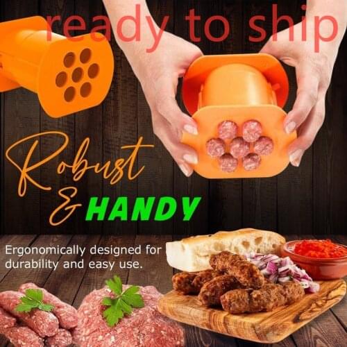 Cevapcici Press Maker Hot Dog Meat Sausage Machine Kitchen Cevapi Easy Cook Kitchen Tools Hand Operated Beef Mincer Gadgets