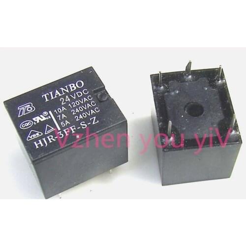 5pcs power relay HJR-3FF-S-Z 24VDC for TIANBO 24V