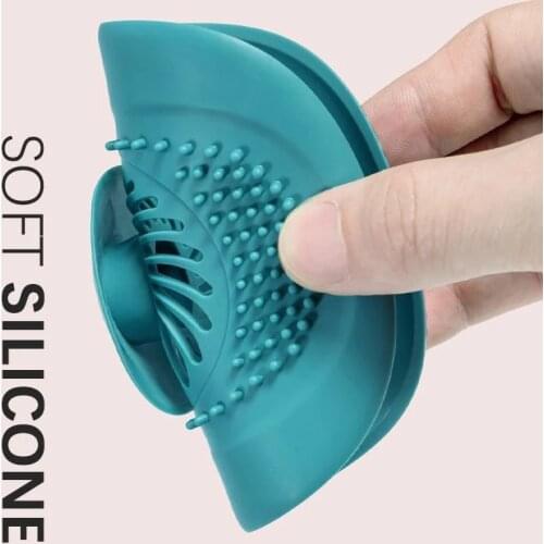 Sink Silicone Drain Strainer Hair Catcher Rubber Shower Bathtub Floor Filter Water Stopper Bathroom Kitchen Deodorant Plug Tools
