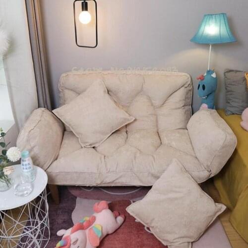 Lazy sofa folding tatami sofa single person double small apartment chair balcony bedroom rental house net red