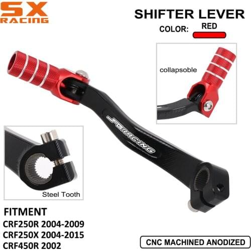 Motorcycle CNC Aluminum Folding Shifter Shift Pedal Lever For Honda CRF250R CRF250X CRF450R CRF 250R 250X 450R 250 450 R X 02-17