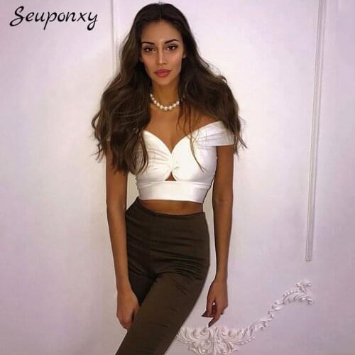 High Quality Sexy V-Neck Hollow Bandage Vest Top 2021 Summer WomenS White Sleeveless Backless Elegant Club Party Short Top