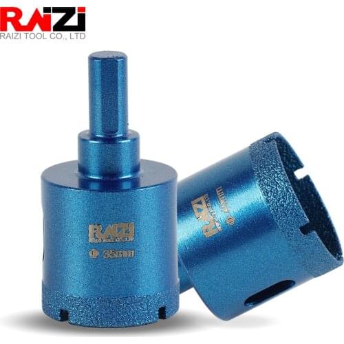 Raizi Vacuum Brazed Diamond Drill Bit For Sintered Stone Ceramic Tile Marble Hexagon Shank Hand Drill High Quality Hole Opener