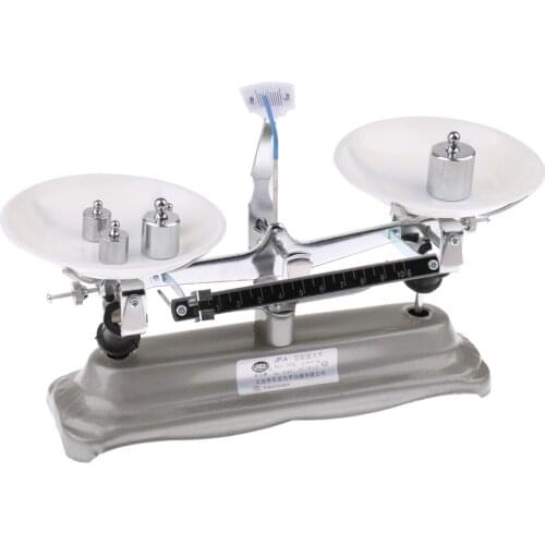 500 Gram Table Balance Scale with Weights 10g, 20g, 50g,100g, 200g School Physics Teaching Tool Lab Supplies
