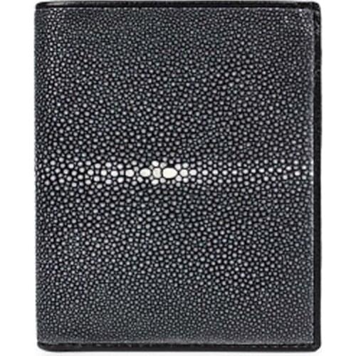 Yuanhui Thailand Pearl fish skin Brief style Vertical section men wallet men wallet stingray skin men wallet