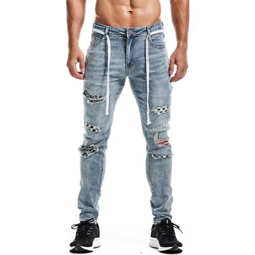 ZHANLINWU Ripped Jeans For Men