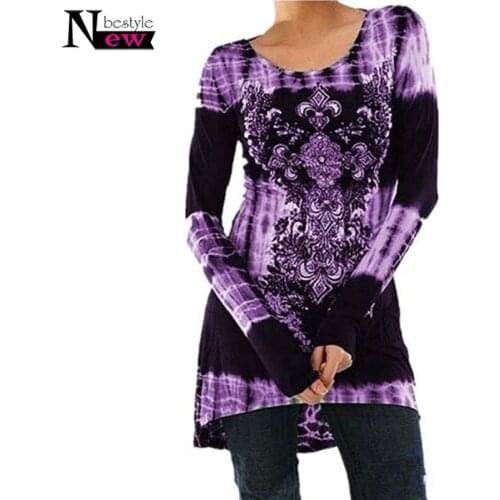 Newbestyle Women Blouses Loose Long Sleeve Floral Printed Casual Shirt Women Tops Female Fashion Blouse EURO Plus Size 2XL Femme