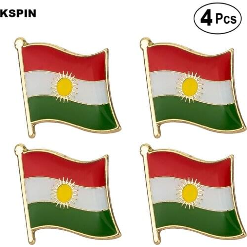 KURDISTAN Flag Pin Lapel Pin Badge Brooch Icons 4pcs