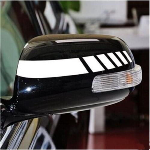 1 pair of universal rearview mirror sticker stripe sticker for Chevrolet Cruze TRAX Aveo Sonic Lova Sail EPICA Captiva Malibu