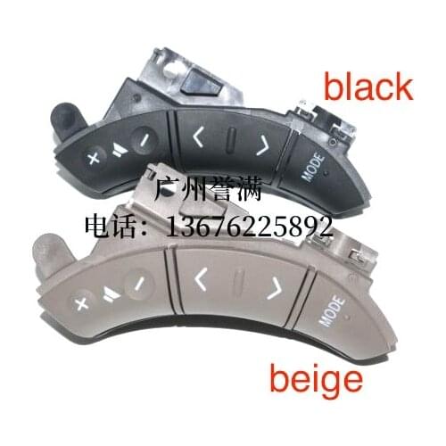 1pc left black beige switch for Toyota Camry 2.4 land cruise LC200 Prado Steering Wheel Multi-Function Audio Control Button