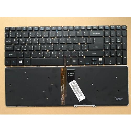 Arabic Backlit Laptop Keyboard for Acer Aspire V5 V5-531 V5-531G V5-551 V5-551G V5-571 V5-571G V5-571P V5-571PG V5-531P