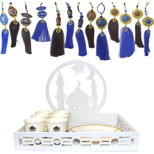 Car Auto Interior Hanging Pendant Ornament Rear View Mirror Decorative Eid Islam