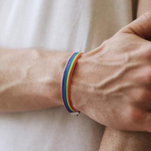 New Mens Bracelet Rainbow Color Bracelet Summer Travel Beach Leisure Party Jewelry Daily Matching Anniversary Christmas Gift