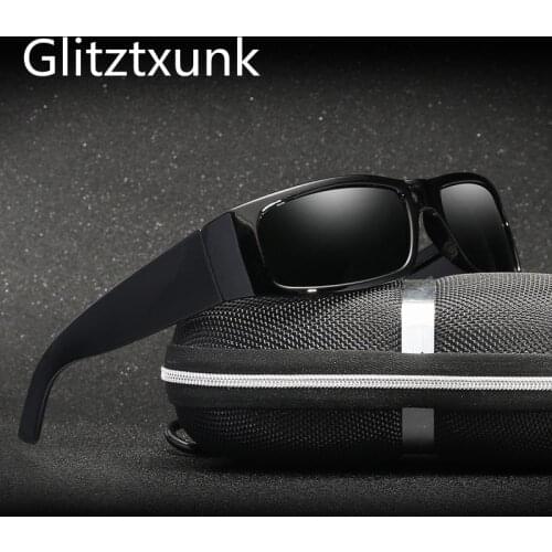 Glitztxunk Brand Polarized Sunglasses For Men Women Fashion Square Driving Vintage Sports Travel Sun Glasses Male Oculos UV400