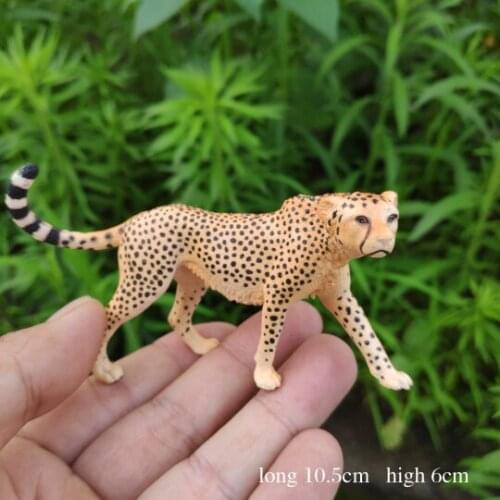 CE identification African Cheetah Leopards Animal simulation Collection of toys