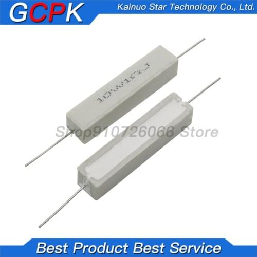 10PCS 10W Cement resistance resistor 1 2 5 8 ohm 1R 2R 5R 8R