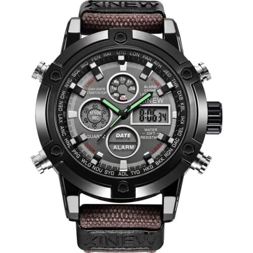 Military Watch Mens Fabric Belt Sports Watches Replica Design Steel Watch Back Mens Brand Watches Waterproof