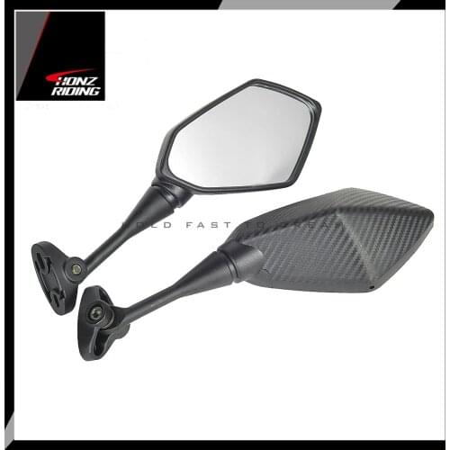 For Yamaha YZF R1 R6 R25 R15 R125 R3 R1S R1M FZ6R Mirrors Motorcycle Scooter Rear View Mirror Carbon Look
